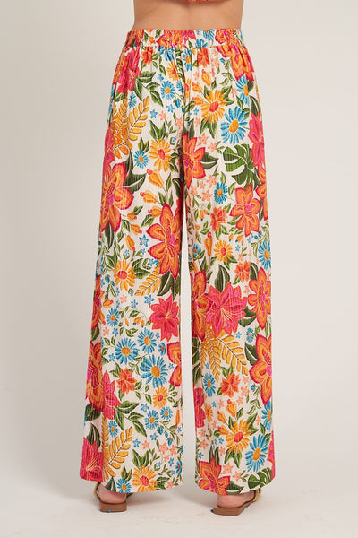 "Carol" Printed Pull-On Pants