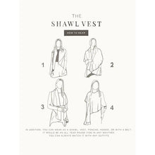 Load image into Gallery viewer, Everyday Shawl Vest - Navy