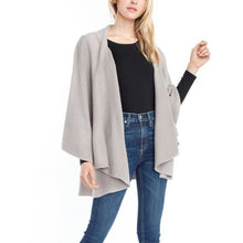Load image into Gallery viewer, Everyday Shawl Vest - Warm Grey