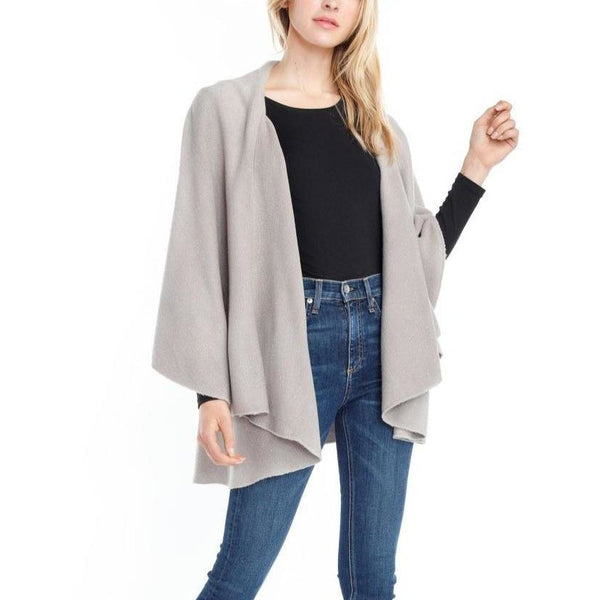 Everyday Shawl Vest - Warm Grey