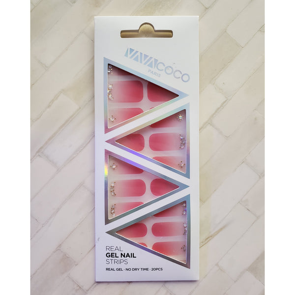 Gel Nail Stickers - Pink Aurora