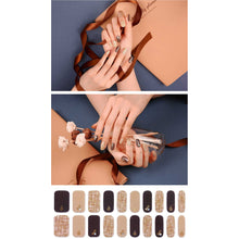 Load image into Gallery viewer, Gel Nail Stickers - Beige Tweed