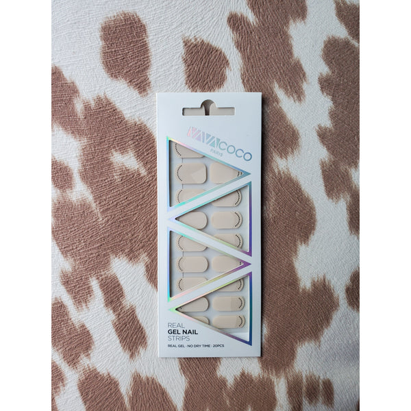 Gel Nail Stickers - Cuticle Sparkle on Nude