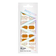 Load image into Gallery viewer, Gel Nail Stickers - Shattered Stones (Tangerine/Pink/Olive)