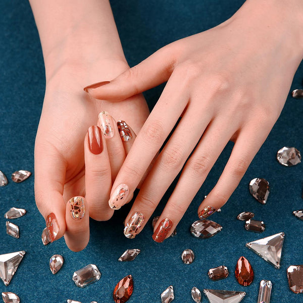 Gel Nail Stickers - Terracotta Mosaic
