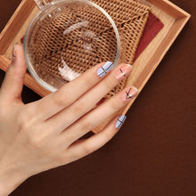 Load image into Gallery viewer, Gel Nail Stickers - Simple Lines (Sky)