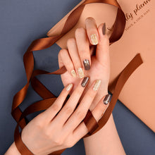 Load image into Gallery viewer, Gel Nail Stickers - Beige Tweed